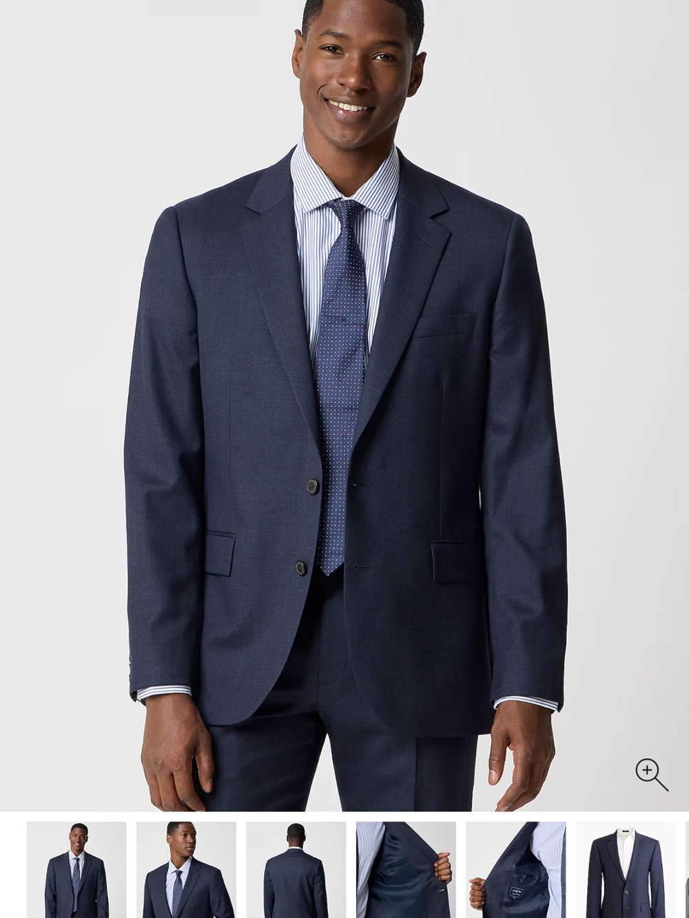 J. Crew Wool blend Navy Suit Blazer